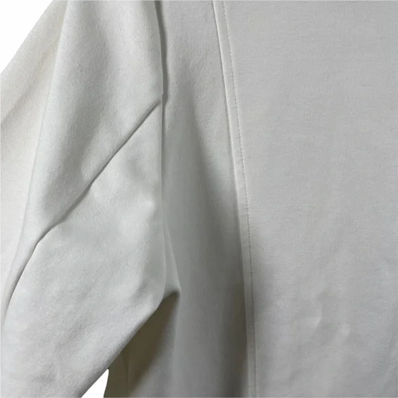 Lane Bryant Jacket 20 White Black Bomber Zipper - Picture 7 of 9